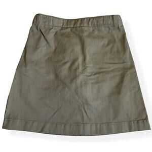 Lands End Girls Khaki Blend Chino Skort 6
